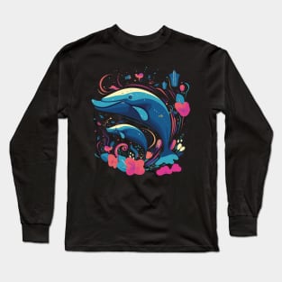 Whale Mothers Day Long Sleeve T-Shirt